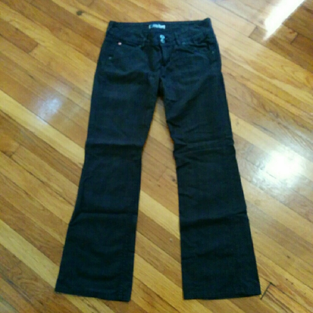 Dark olive green plaid jeans Hudson